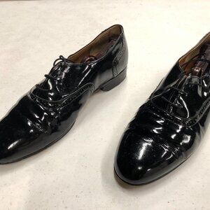 Tuxedo shoes Frederico Leone black leather 10 1/2 Men's size